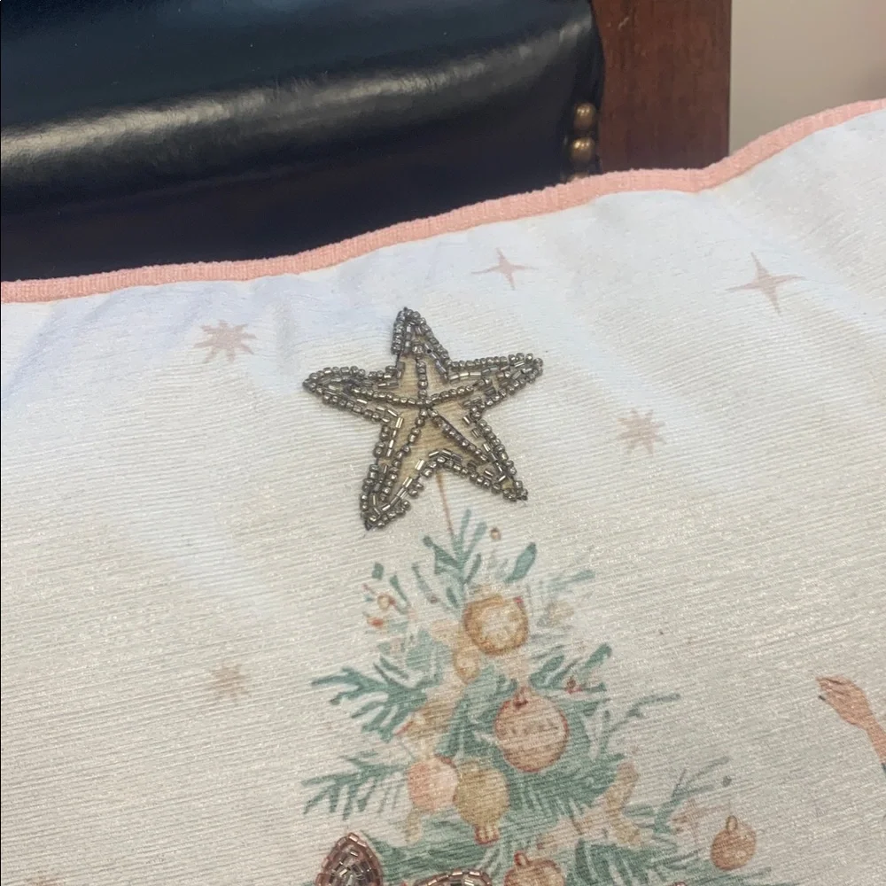 Holiday Nutcracker and Ballerina Decorative Pillow17 by 17